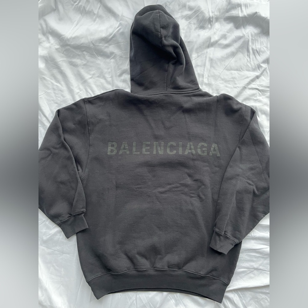 Balenciaga Medium Fit Black Hoodie